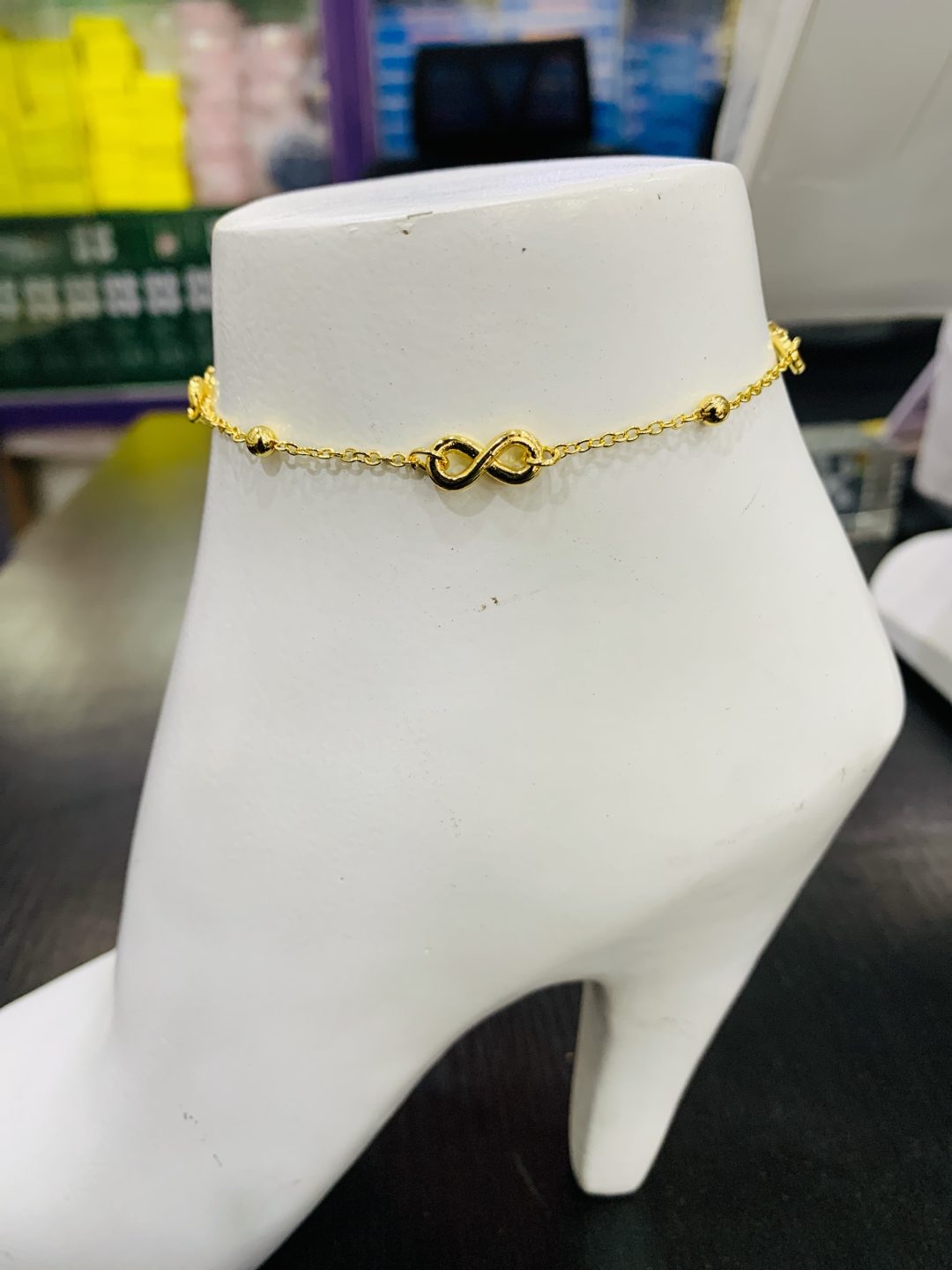Infinity gold anklet - Image 3