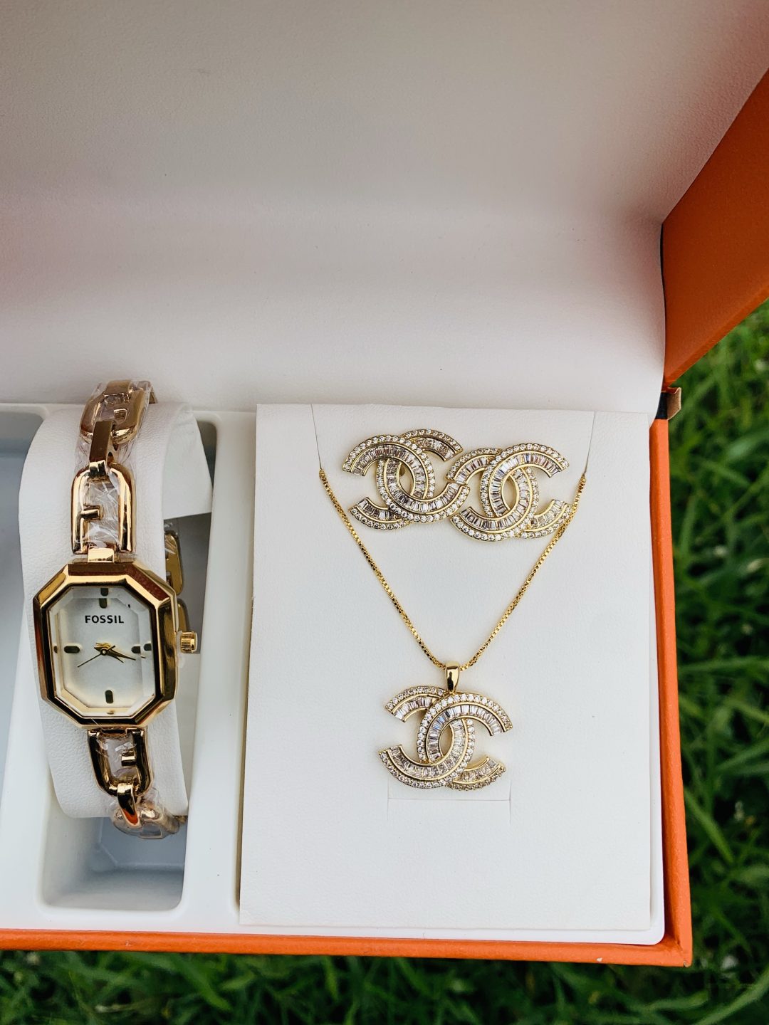 Fossil gold set with paper box - Image 2