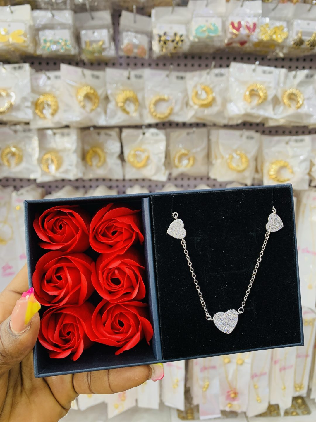 Love silver necklace with exact box - Image 4