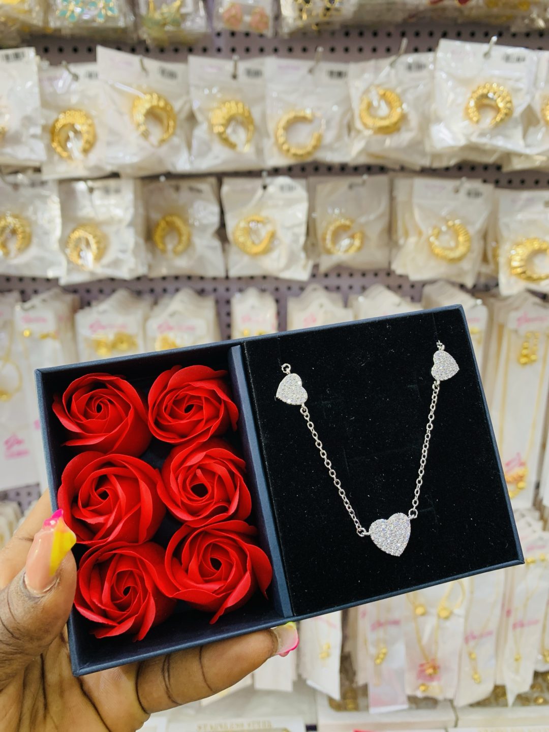 Love silver necklace with exact box - Image 5