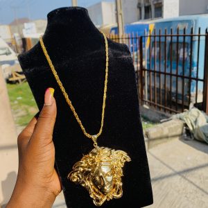 Versace gold necklace