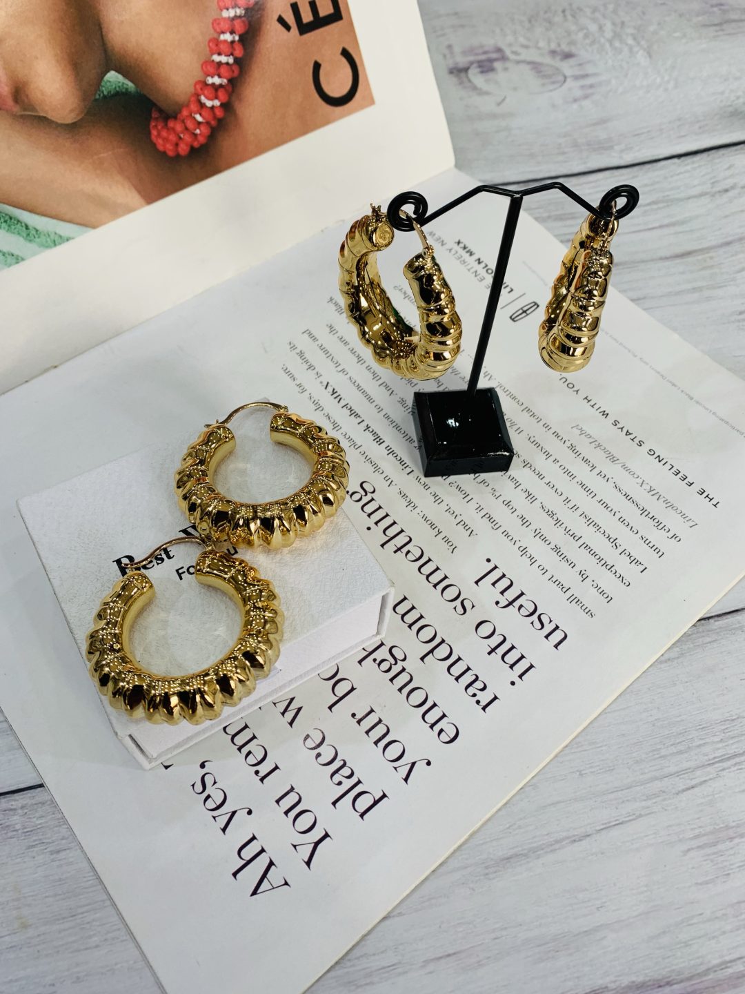 Xuping hoop earring 005 - Image 2