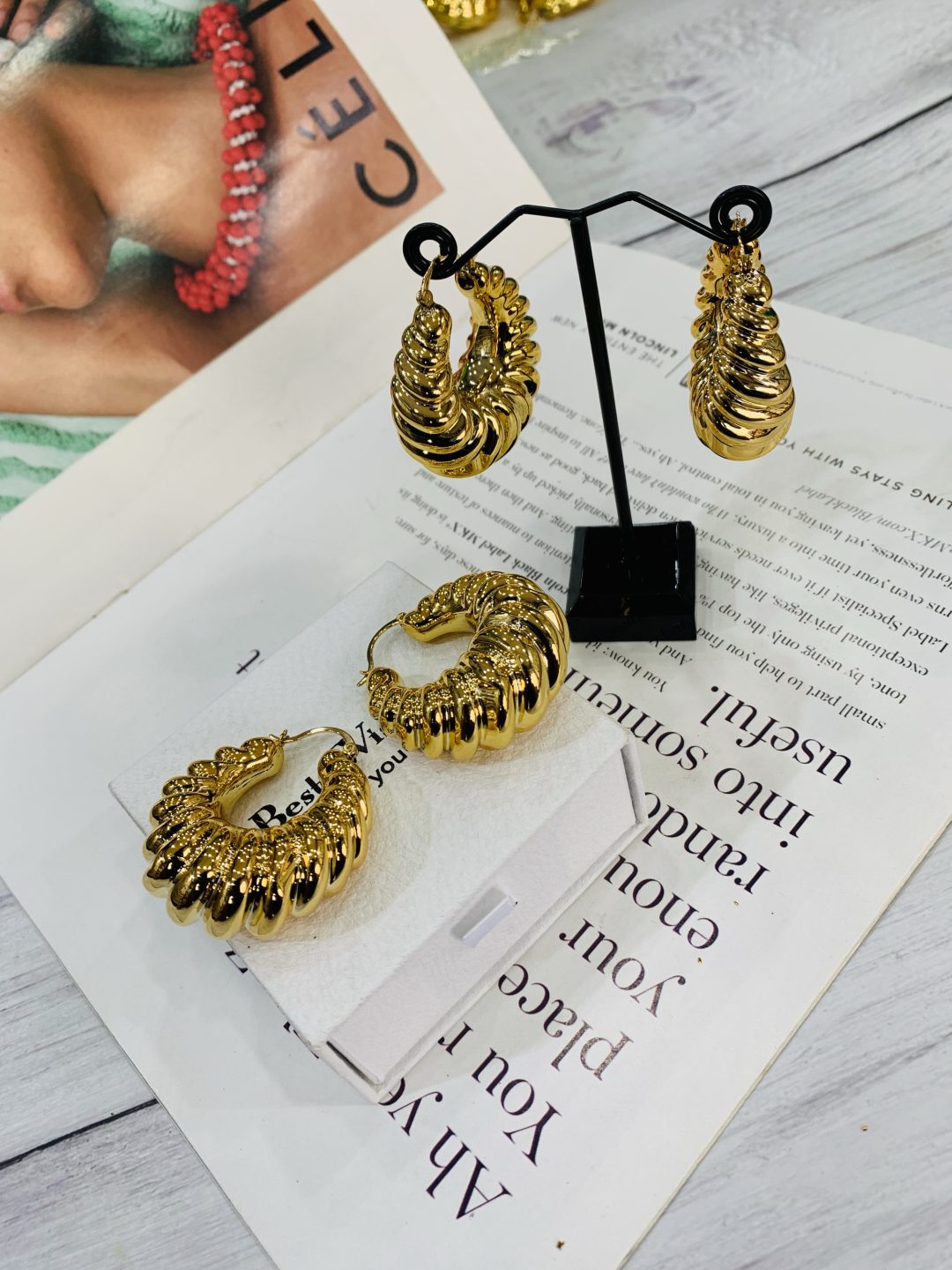 Xuping hoop earring 001 - Image 2