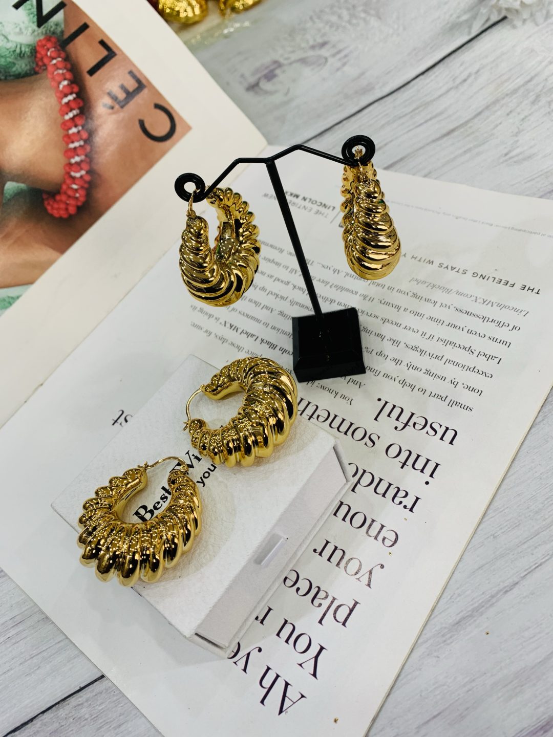 Xuping hoop earring 001 - Image 4