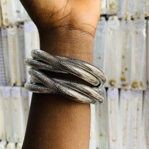 Thick Catalina silver bracelet