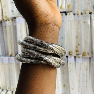 Thick Catalina silver bracelet