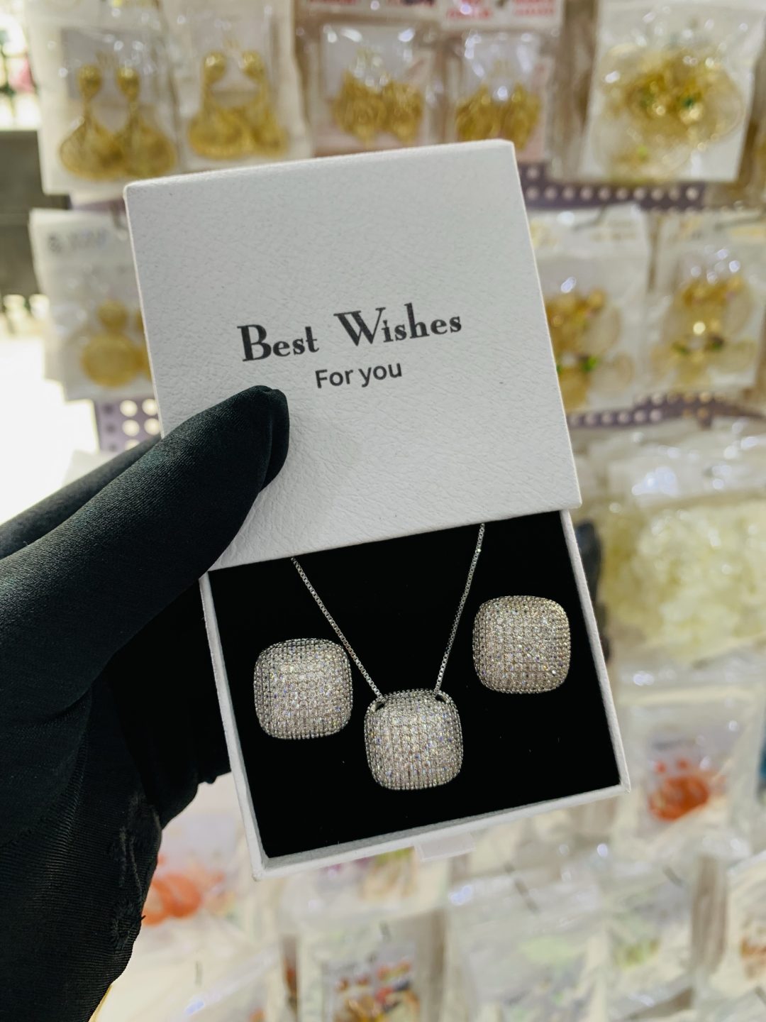 We lady silver set with best wishes box 02 - Image 6