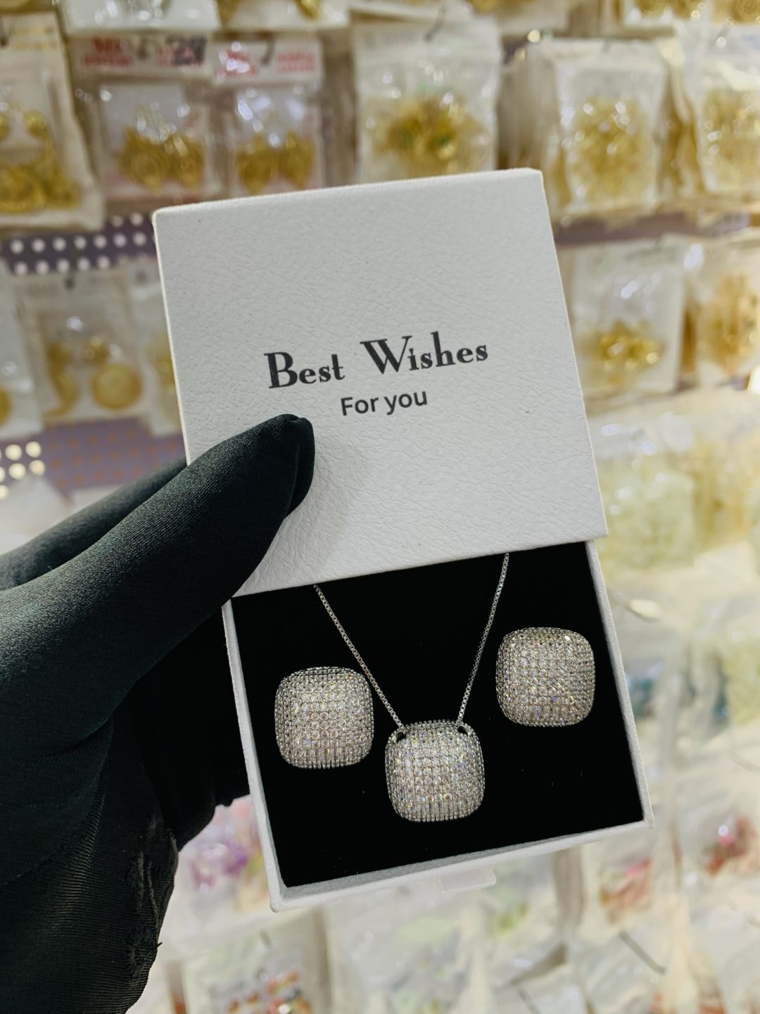 We lady silver set with best wishes box 02 - Image 2
