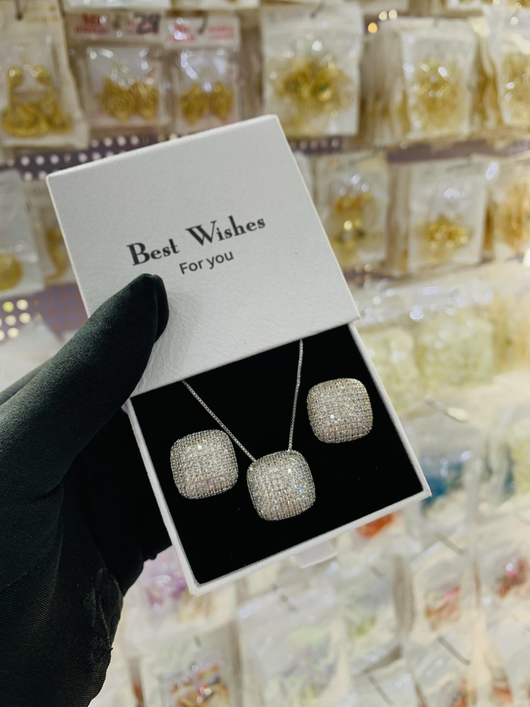 We lady silver set with best wishes box 02