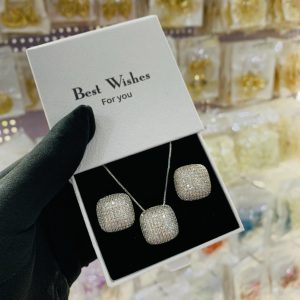 We lady silver set with best wishes box 02