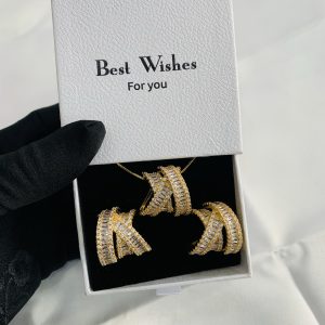 We lady gold set with best wishes box 003