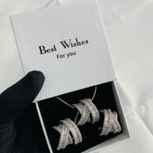 We lady silver set with best wishes box 004