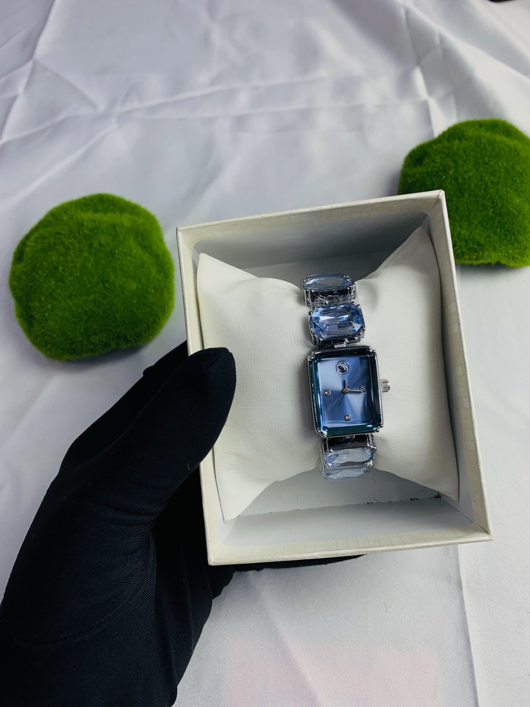 Swarovski silver blue stone - Image 2