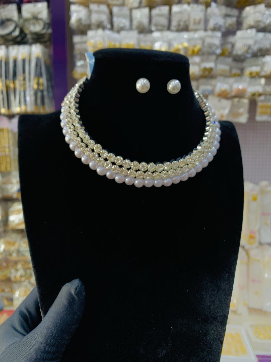 Nocturne silver choker
