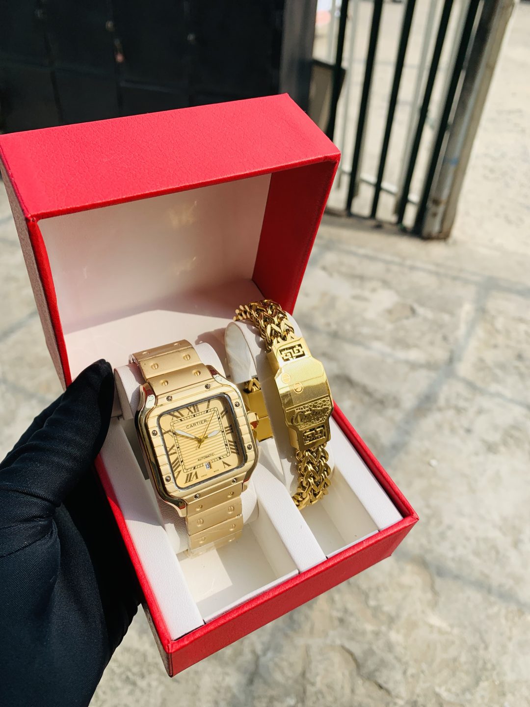 Cartier luxury gold set with paper box - Image 5