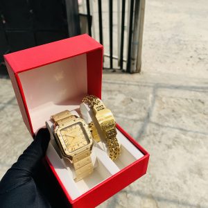 Cartier luxury gold set with paper box