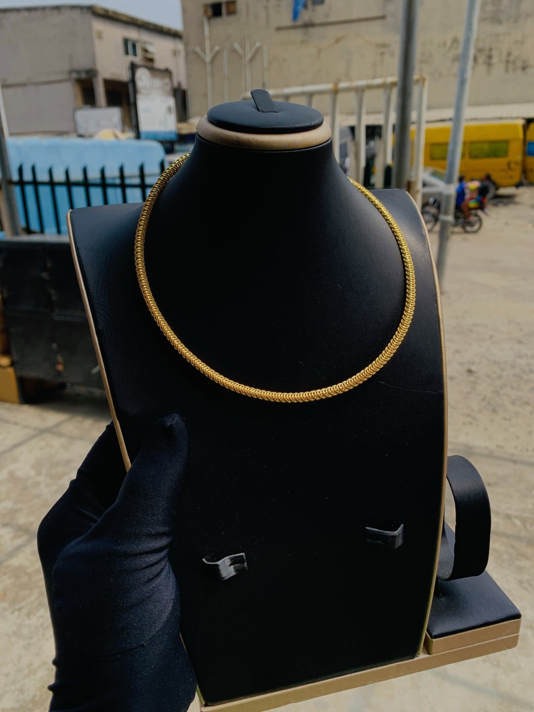 Sunbelle gold choker 001 - Image 2
