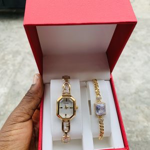 Fossil Gold white face combo with exact box