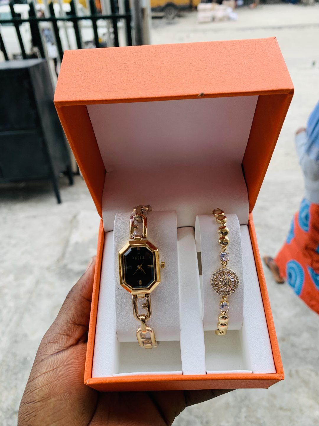 Fossil gold black face combo with exact box - Image 2
