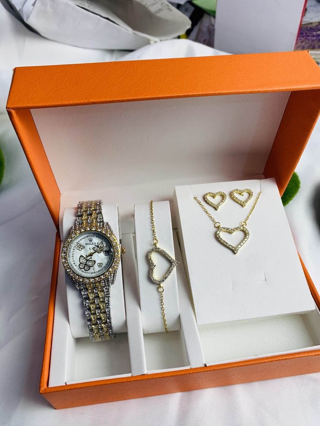 Rolex gold mix toned with exact box 002 - Image 4
