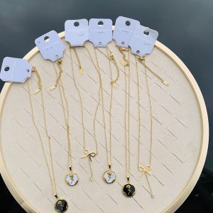6pcs titanium steel necklaces