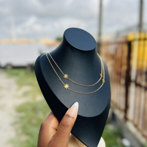 Sunflower Stainless steel waist chain 004