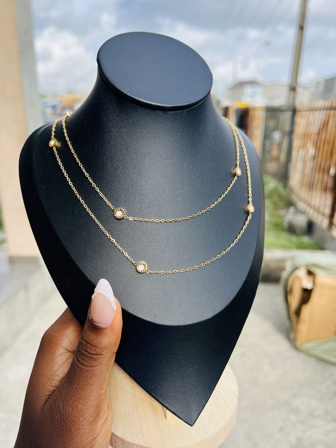 Black bee Stainless steel waist chain 008