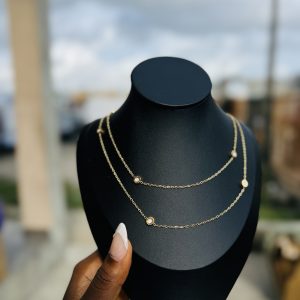 White bee Stainless steel waist chain 0010