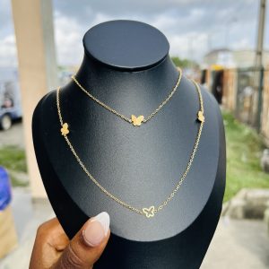 Butterfly Stainless steel waist chain 011