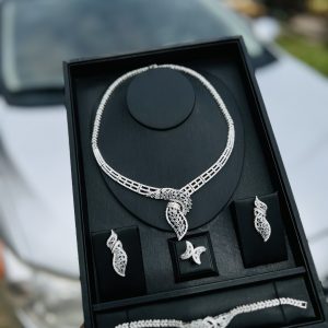 Silver luxury zirconia royal set 001
