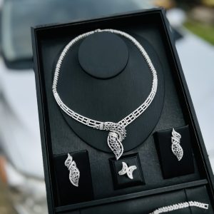 Silver luxury zirconia royal set 001