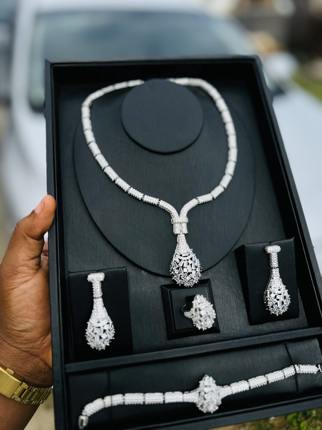 Silver luxury zirconia royal set 002 - Image 7