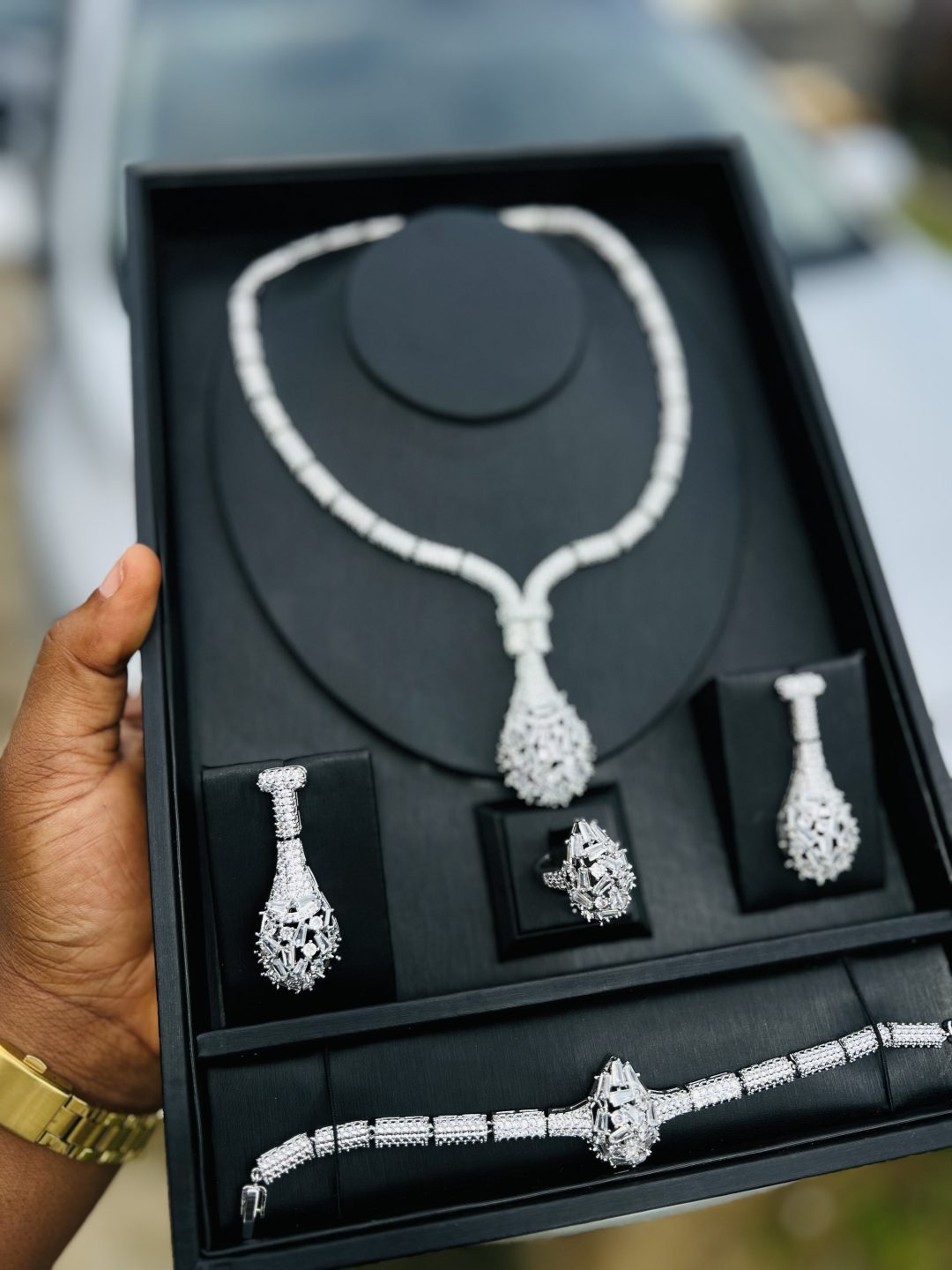 Silver luxury zirconia royal set 002 - Image 8