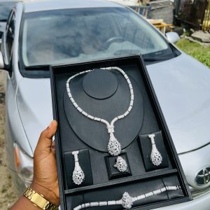Silver luxury zirconia royal set 002