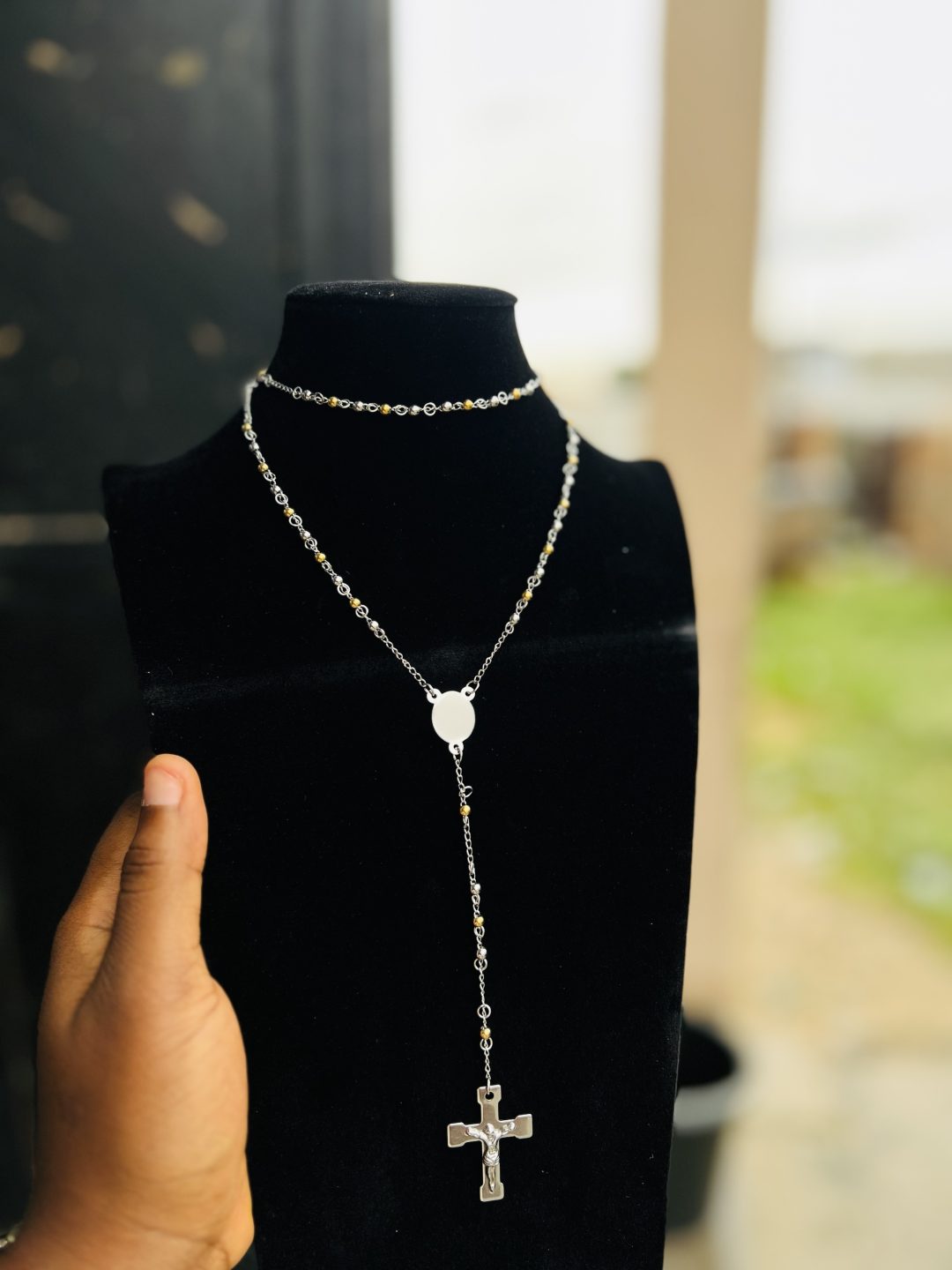 2 toned small designers Rosary