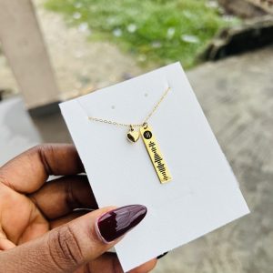 Engraved love Spotify necklace 002