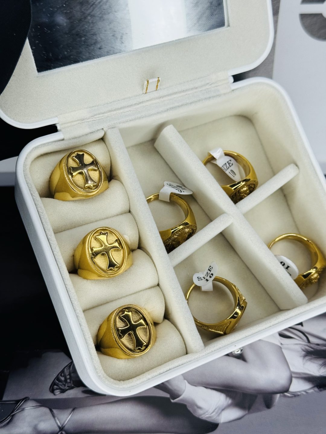 Male Gold Stainless steel ring 012