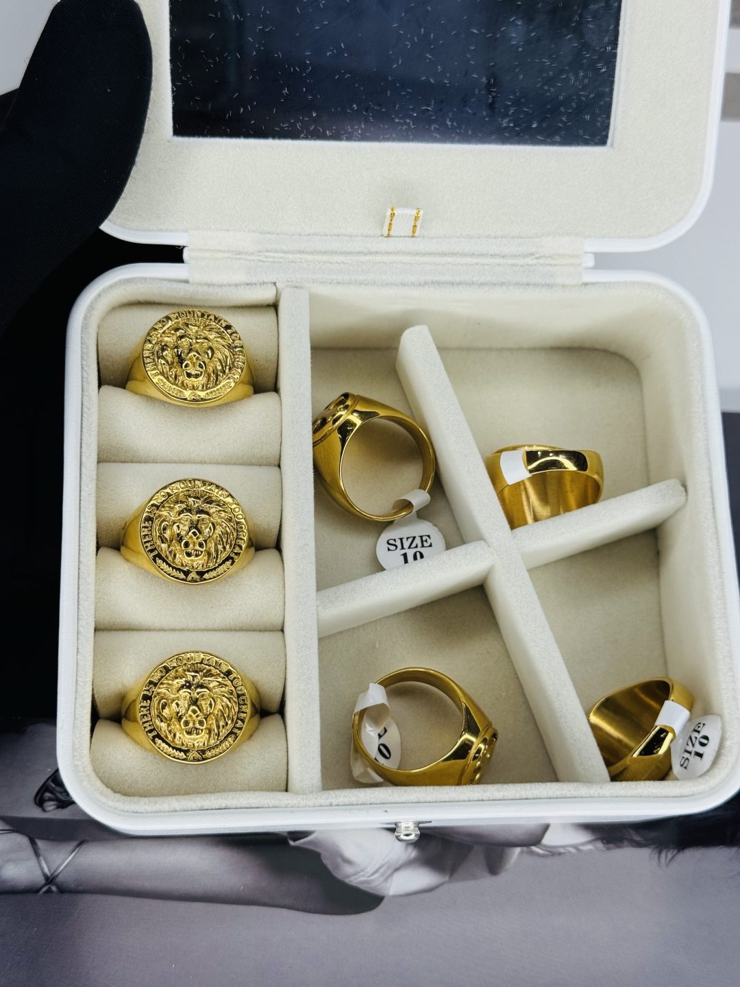 Male Gold Stainless steel ring 013 - Image 2