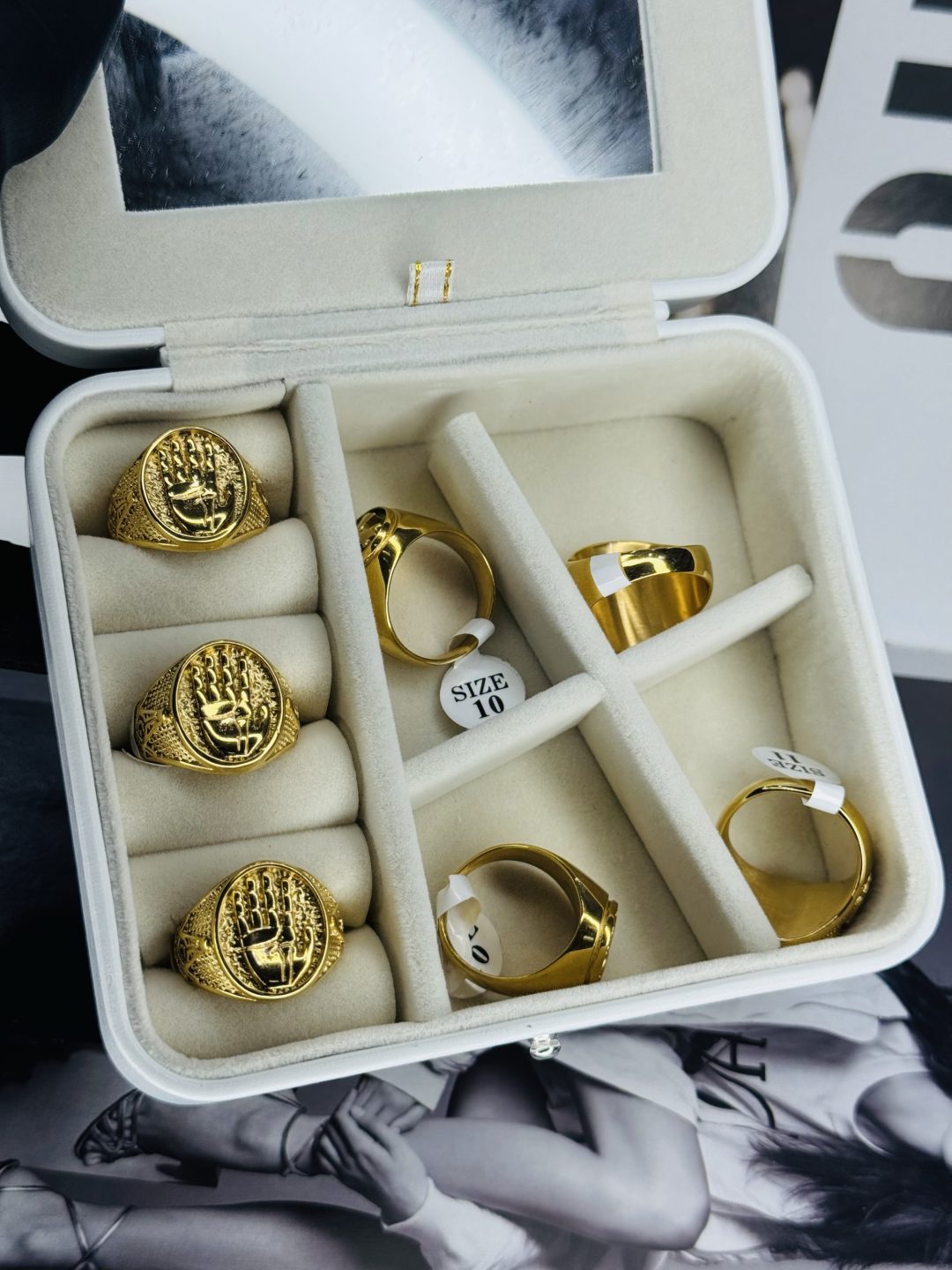 Male Gold Stainless steel ring 011