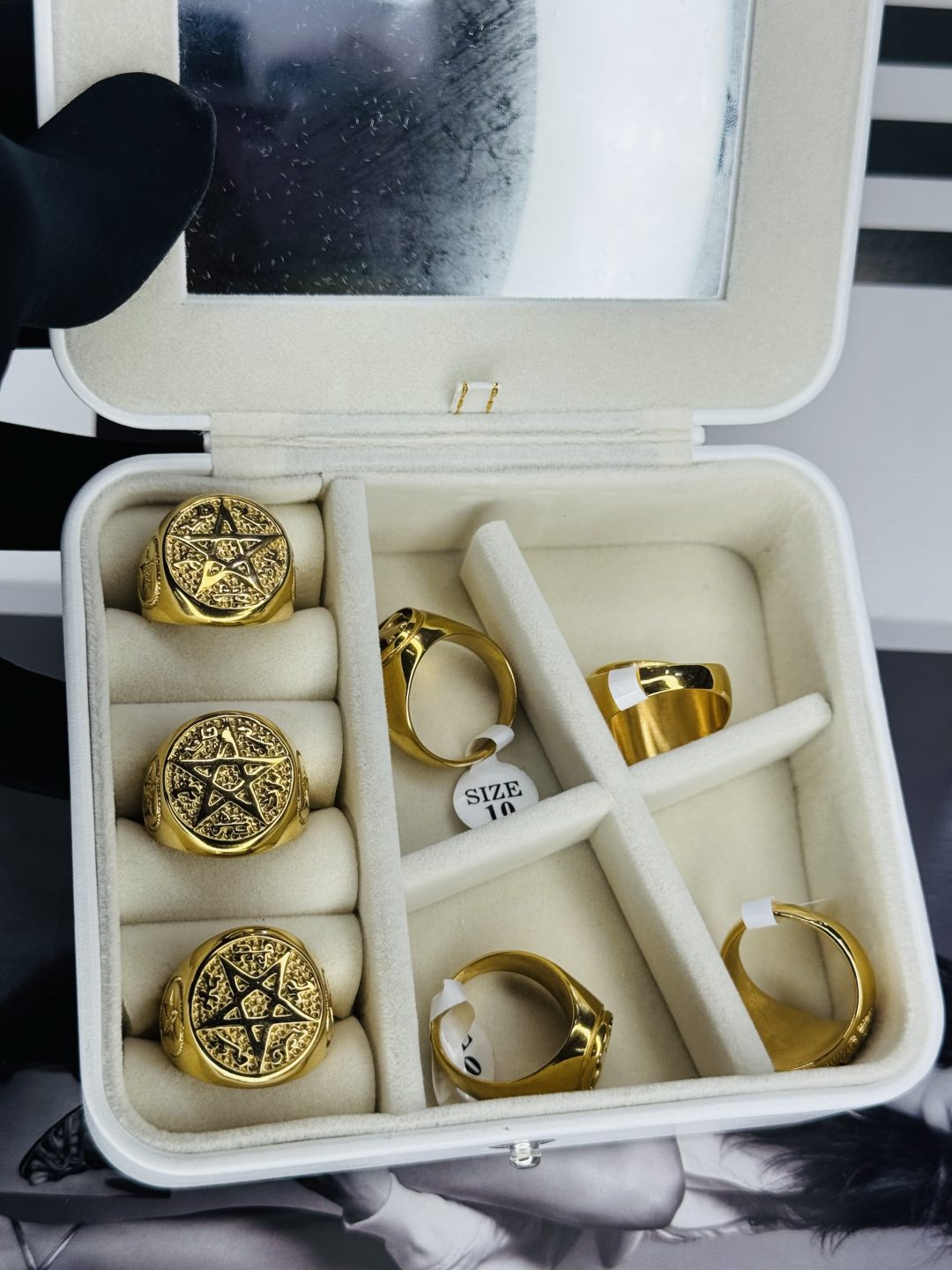 Male Gold Stainless steel ring 010