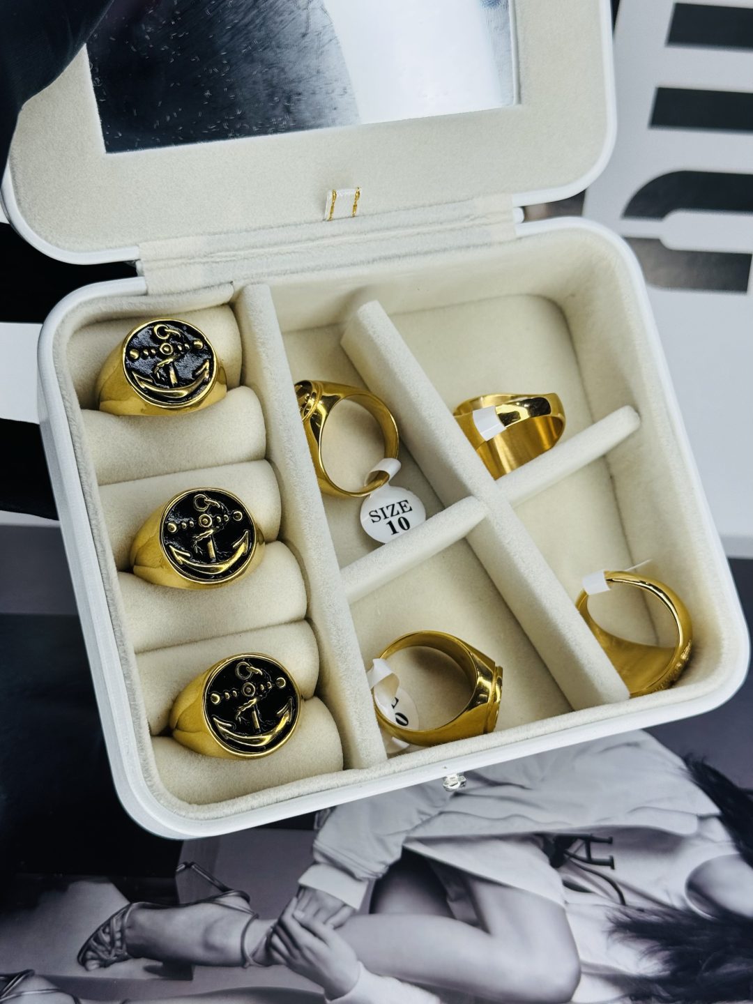 Male Gold Stainless steel ring 008