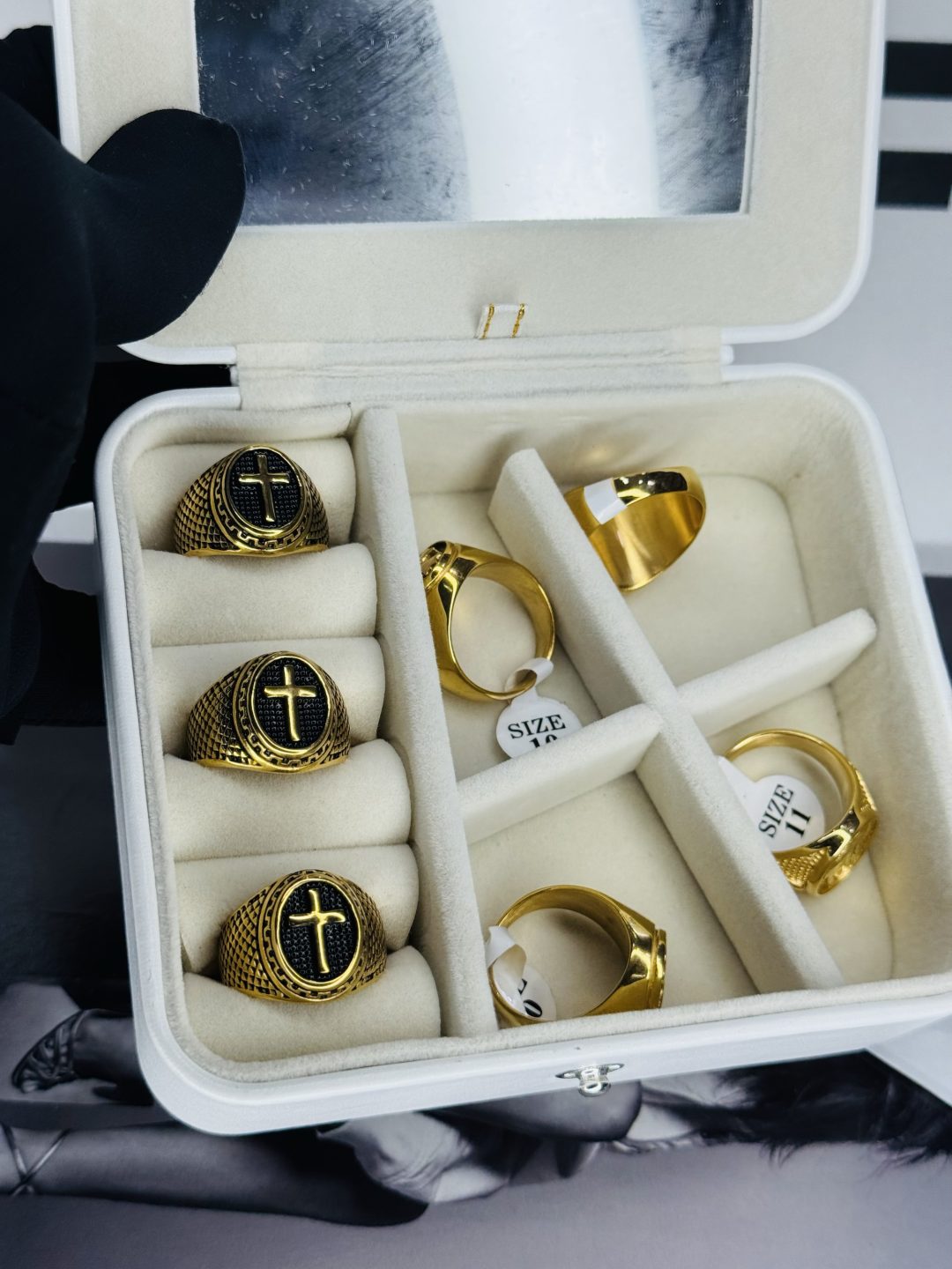 Male Gold Stainless steel ring 007