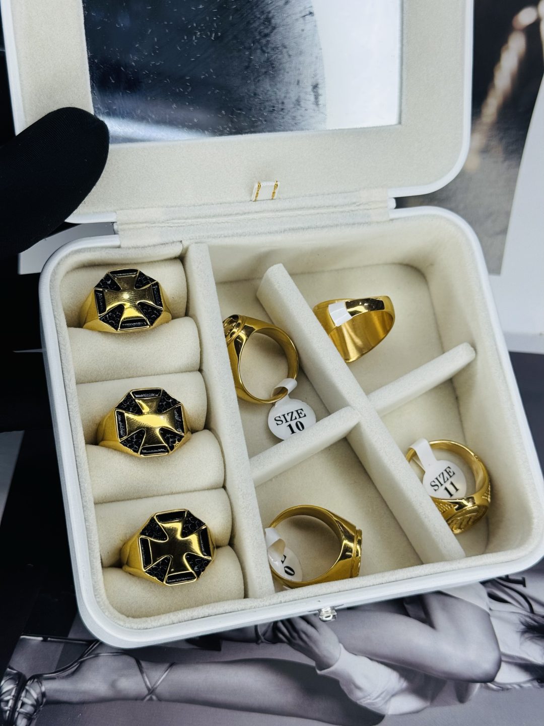 Male Gold Stainless steel ring 006