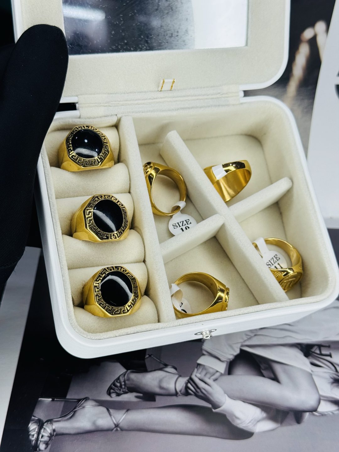 Male Gold Stainless steel ring 003