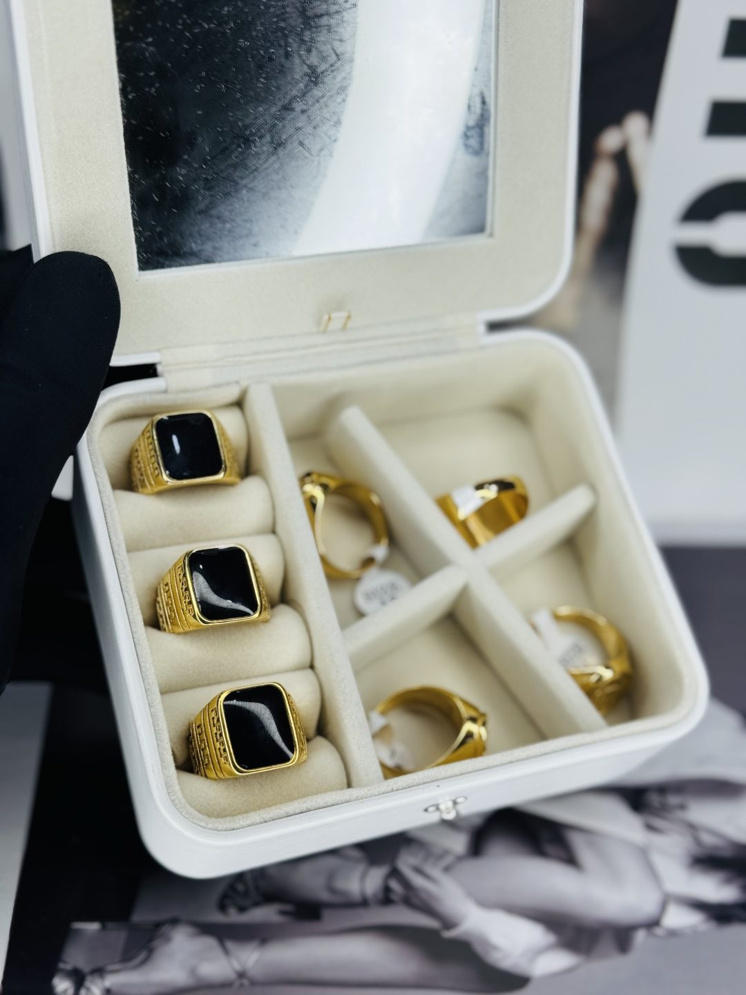 Male Gold Stainless steel ring 001