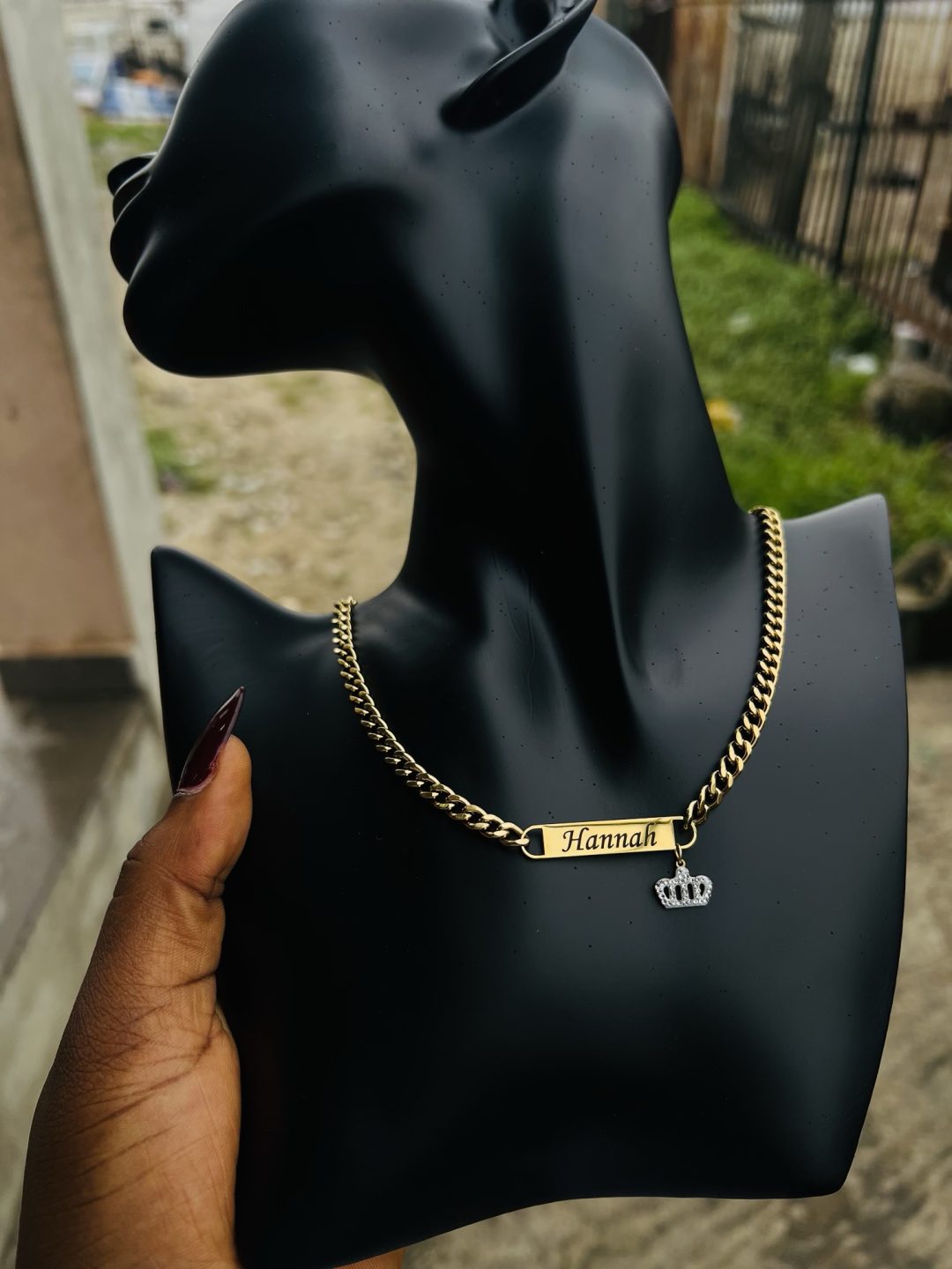 Engraved Cuban link necklace - Image 4