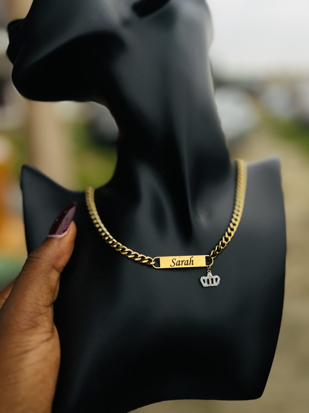 Engraved Cuban link necklace - Image 3