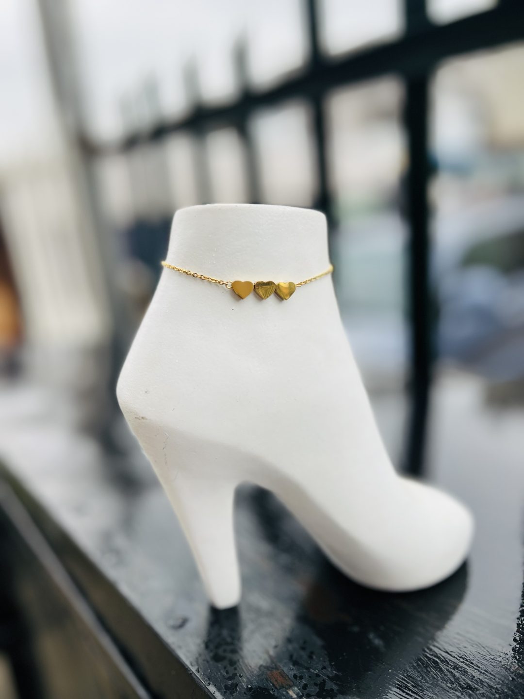 Engraved 3 heart anklets - Image 4