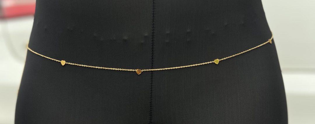 Heart Stainless steel waist chain 001