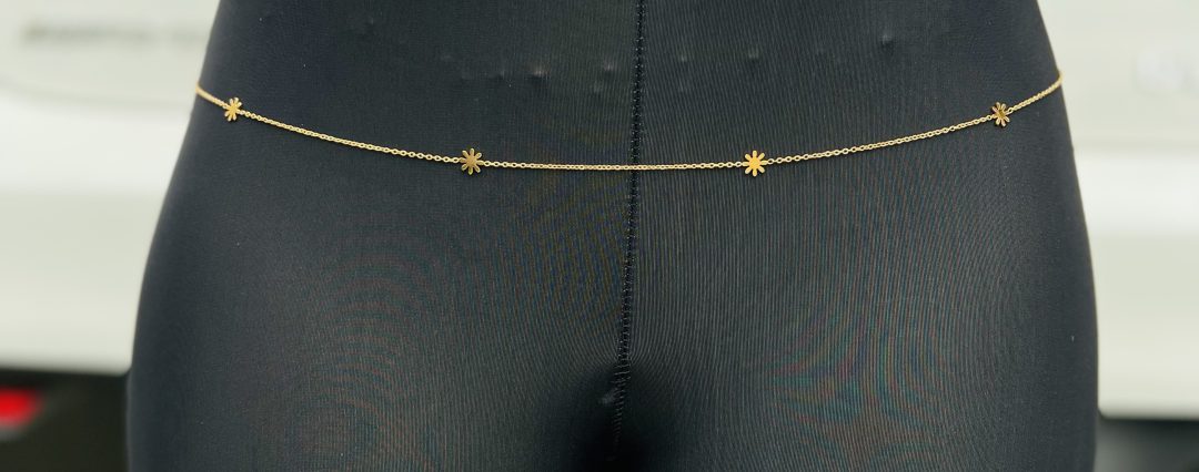 Sunflower Stainless steel waist chain 004